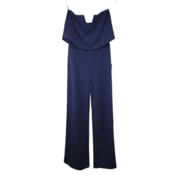 NWT Lulus Power of Love Navy Blue Strapless Jumpsuit Size M - Picture 3 of 9